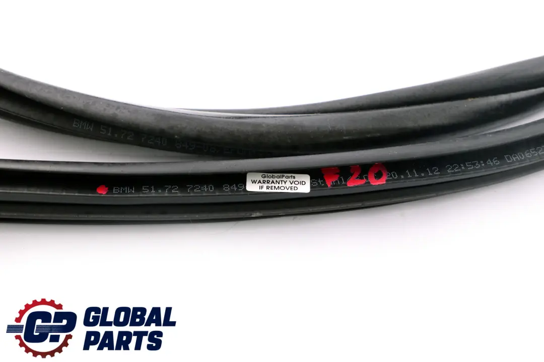 Guarnizione Protezione Bordo Portiera Anteriore Sinistra Destra per BMW F20 con numero di parte 7320394 BMW F20 Guarnizione Protezione Bordo Portiera Anteriore Sinistra Destra - SKU 7320394 - Numero di parte 7320394