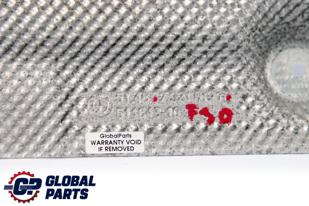 BMW F30 F31 F32 Silenciador Trasero Aislamiento Térmico Tapa Panel - SKU 7321619 - Número de pieza 7321619