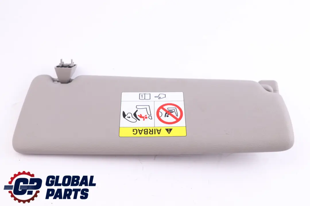 BMW F30 F31 Sun Visor With Mirror Everestgrau Grey Leather Left N/S - SKU 7322291 - Part number 7322291