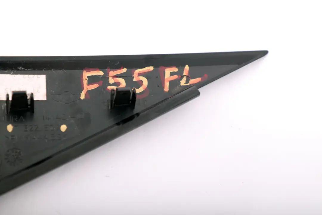 Esquina Delantera Izquierda Tapa Puerta Glanzschwarz Negro para Mini F55 con número de pieza 7322509 Mini F55 Esquina Delantera Izquierda Tapa Puerta Glanzschwarz Negro - SKU 7322509 - Número de pieza 7322509