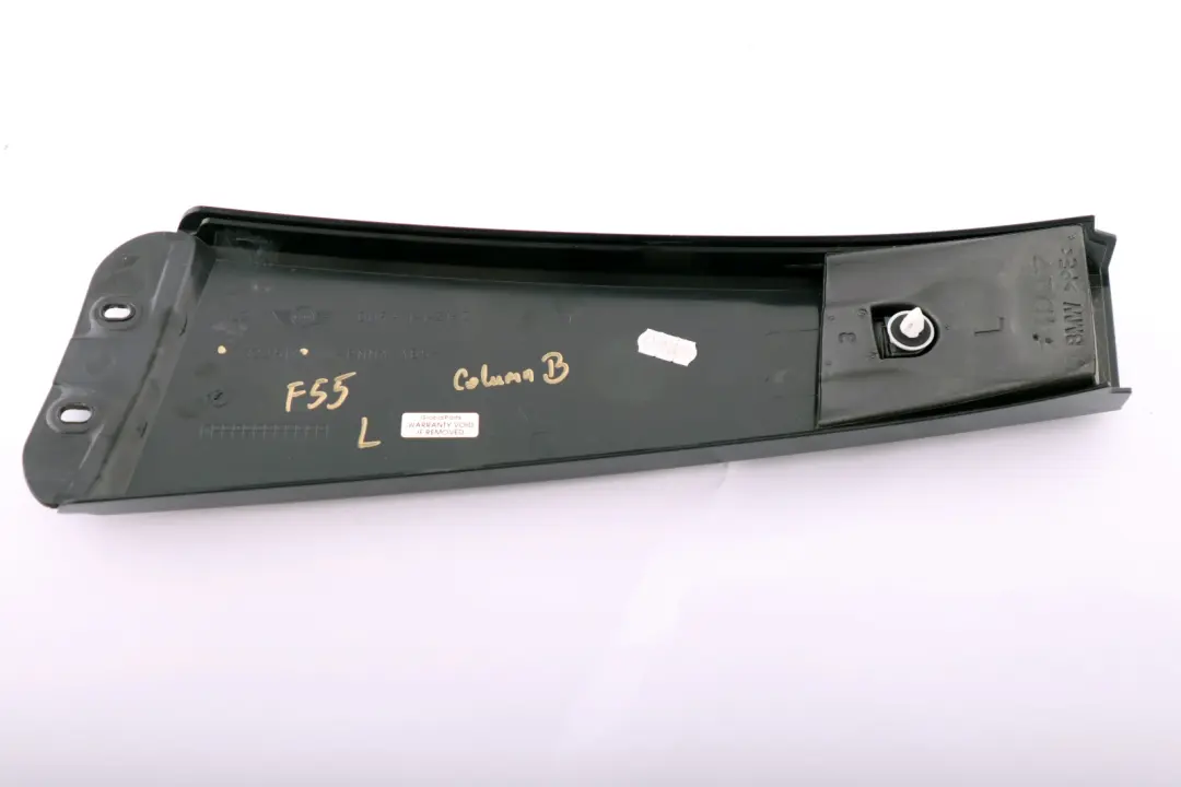 Mini Cooper One F55 Tapa Columna B Puerta Negro Izquierda - SKU 7322517 - Número de pieza 7322517