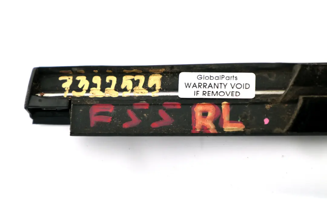 Left N/S Moulding Panel Trim Strip Chrome to Mini Cooper One F55 Rear with Part number 7322525 Mini Cooper One F55 Rear Left N/S Moulding Panel Trim Strip Chrome - SKU 7322525 - Part number 7322525