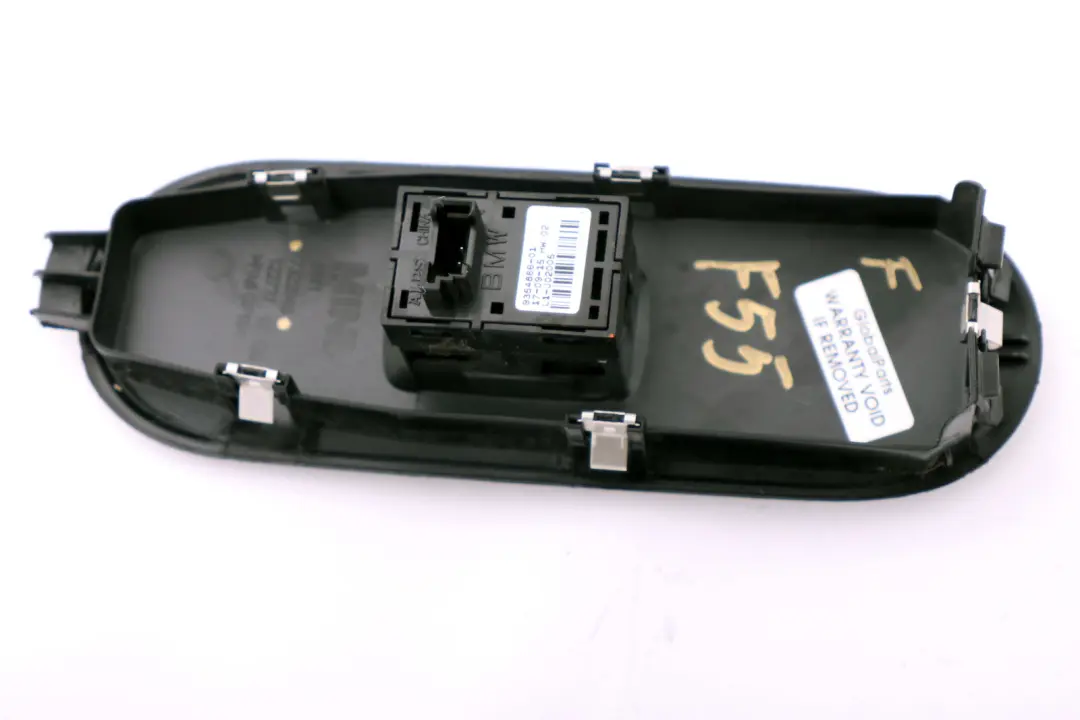 Apertura Interruttore Alzacristalli Davanti Cromo 9354866 per Mini Cooper F55 F57 con numero di parte 7322645 Mini Cooper F55 F57 Apertura Interruttore Alzacristalli Davanti Cromo 9354866 - SKU 7322645 - Numero di parte 7322645