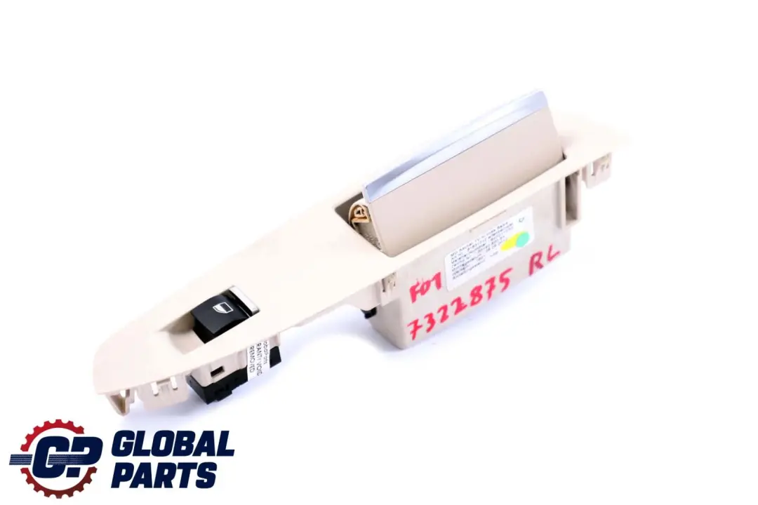 Left Switch Window Lifter Ashtray Finisher N/S to BMW 7 Series F01 F02 LCI Rear with Part number 7322875 BMW 7 Series F01 F02 LCI Rear Left Switch Window Lifter Ashtray Finisher N/S - SKU 7322875 - Part number 7322875