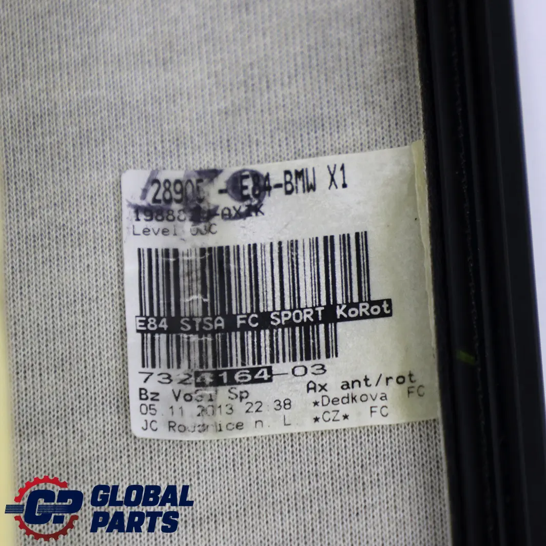 BMW E84 Front Left Right N/O/S Sport Seat Cover Cloth Anthracite Red - SKU 7324164 - Part number 7324164