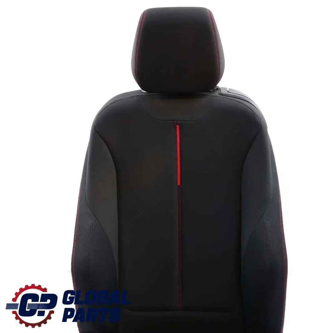 BMW F21 F22 Asiento Delantero Izquierdo Funda Respaldo Tela Antracita Rojo - SKU 7324245-1 - Número de pieza 7324245