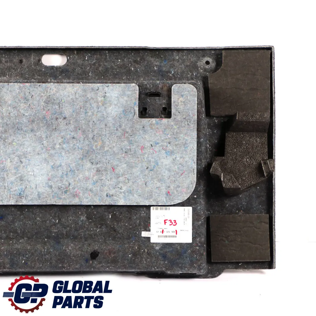 Panel Tapizado Interior Tapa Maletero Tabique Mampara Negro para BMW F33 con número de pieza 7325988 BMW F33 Panel Tapizado Interior Tapa Maletero Tabique Mampara Negro - SKU 7325988 - Número de pieza 7325988