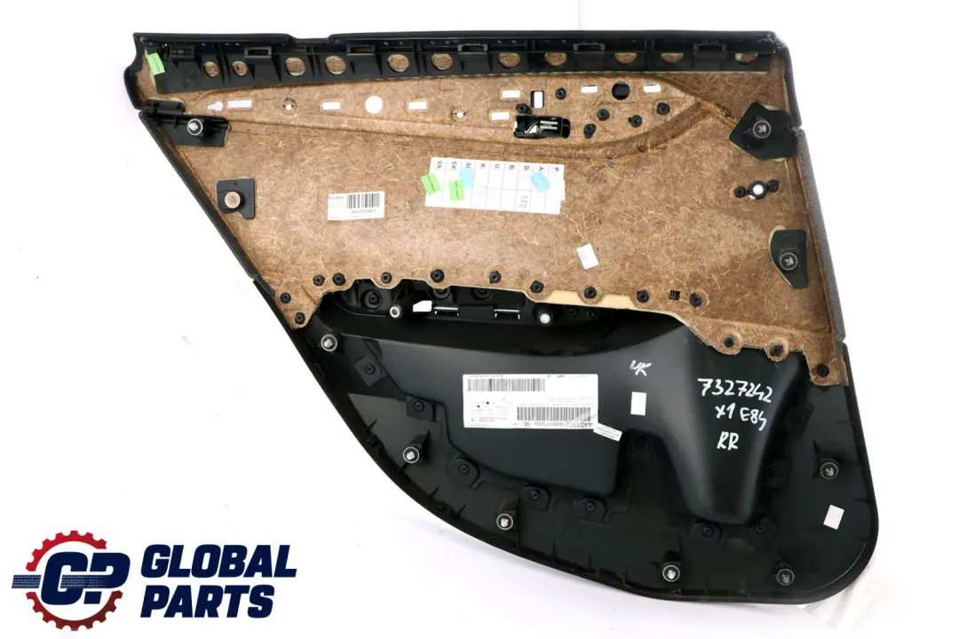 Trasera Derecha Tarjeta De Puerta Forro Tela Antracita Plata para BMW X1 E84 con número de pieza 7327242 BMW X1 E84 Trasera Derecha Tarjeta De Puerta Forro Tela Antracita Plata - SKU 7327242 - Número de pieza 7327242