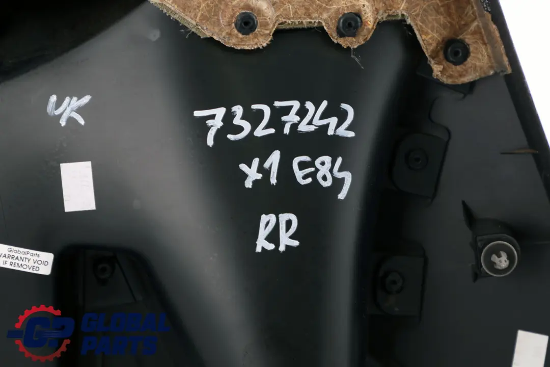 BMW X1 Reihe E84 Türverkleidung Hinten Rechts Stoff Anthrazit Silbereffekt - SKU 7327242 - Teilenummer 7327242