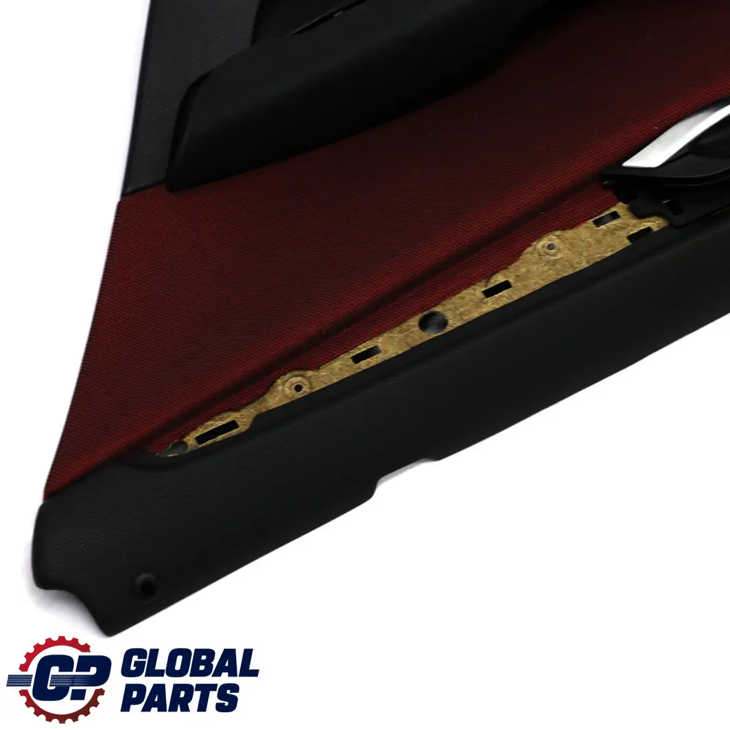 Scheda Porta Posteriore Destra Tessuto Panno Vermiglio Rosso per BMW E84 con numero di parte 7327244 BMW E84 Scheda Porta Posteriore Destra Tessuto Panno Vermiglio Rosso - SKU 7327244 - Numero di parte 7327244