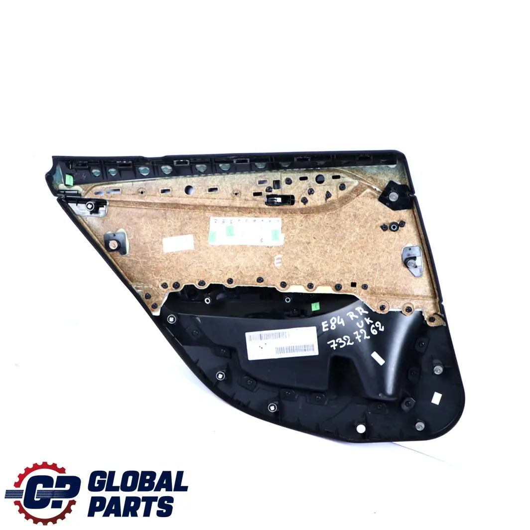 Right O/S Door Card Lining Trim Fabric Cloth Fabric Black to BMW X1 E84 Rear with Part number 7327262 BMW X1 E84 Rear Right O/S Door Card Lining Trim Fabric Cloth Fabric Black - SKU 7327262 - Part number 7327262