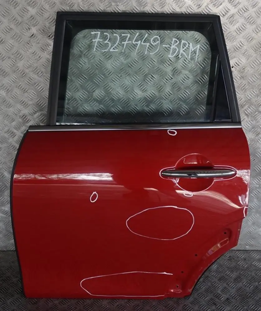 Door Rear Left N/S Blazing Red Metallic - B83 to BMW Mini Cooper F55 with Part number 7327449 BMW Mini Cooper F55 Door Rear Left N/S Blazing Red Metallic - B83 - SKU 7327449-BRM - Part number 7327449