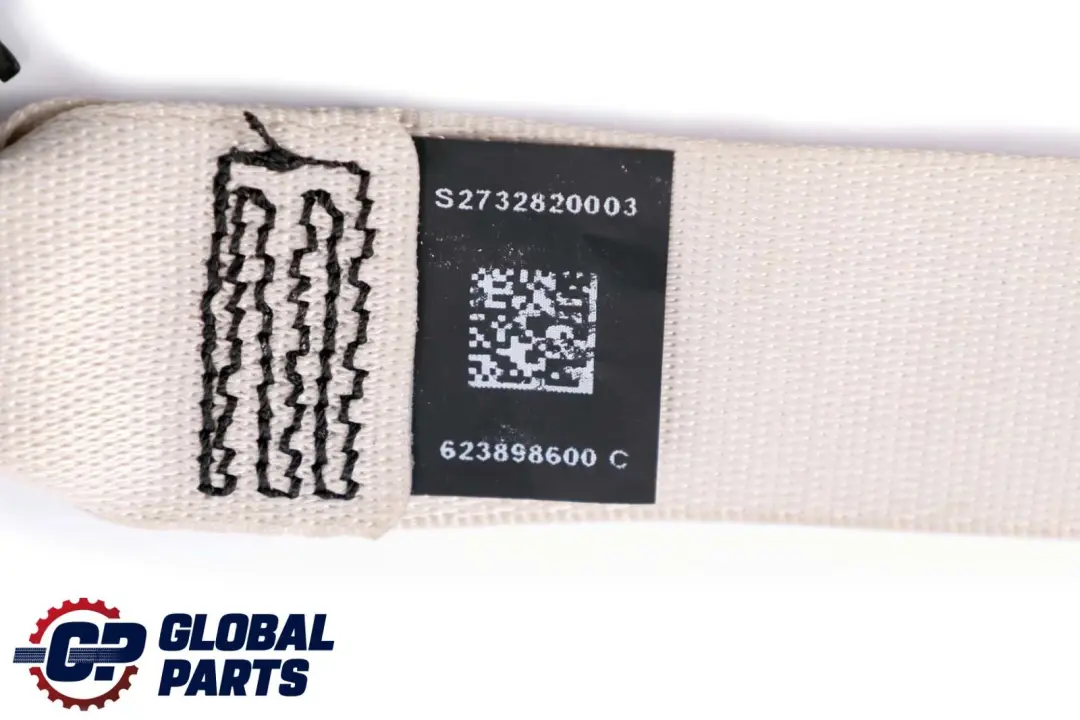 Belt BMW F01 F10 F11 LCI Front Upper Belt Right O/S White to Seat with Part number 7328200 Seat Belt BMW F01 F10 F11 LCI Front Upper Belt Right O/S White - SKU 7328200 - Part number 7328200