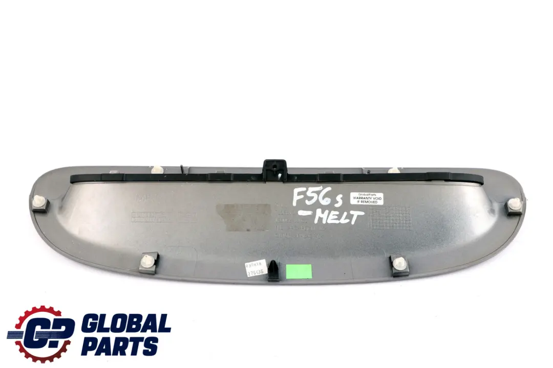 BMW Mini Cooper F55 F56 S Air Inlet Cover Grille Bonnet Hood Melting Silver C2K - SKU 7328312-MELT - Part number 7328312