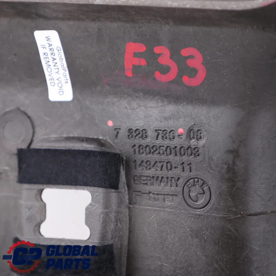 BMW Série 4 F33 F83 M4 Cabriolet Panneau de pare-brise Capot Noir - SKU 7328736 - Numéro de pièce 7328736