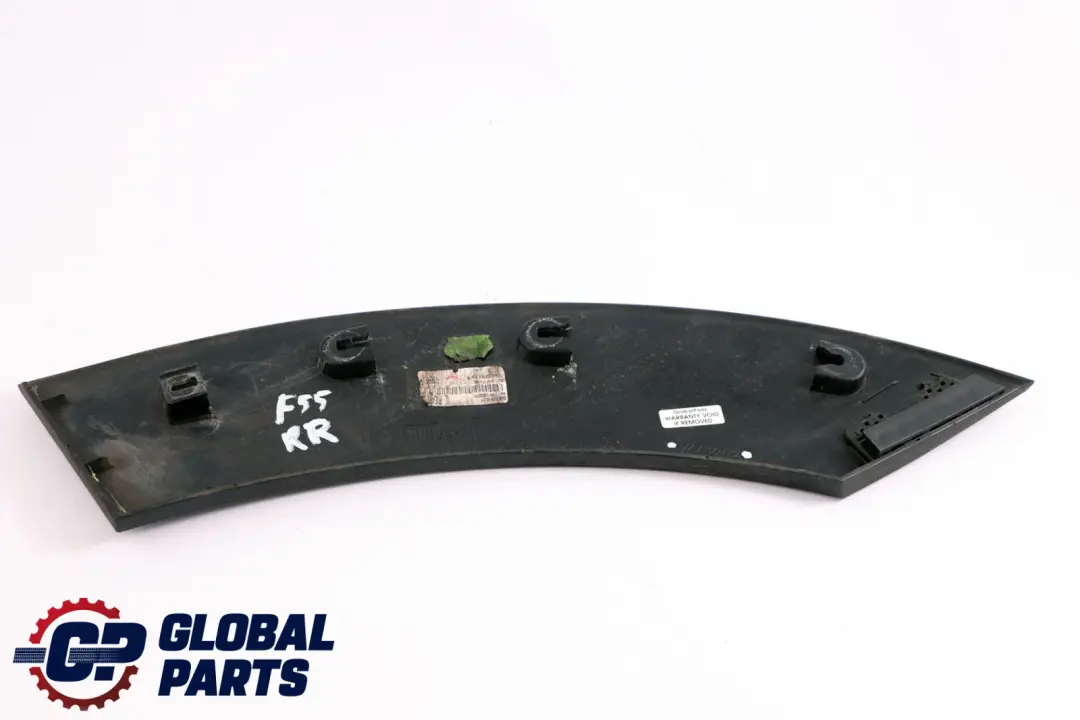Tapa Panel Paso De Rueda Trasero Derecho Negro para Mini Cooper One F55 con número de pieza 7329032 Mini Cooper One F55 Tapa Panel Paso De Rueda Trasero Derecho Negro - SKU 7329032 - Número de pieza 7329032