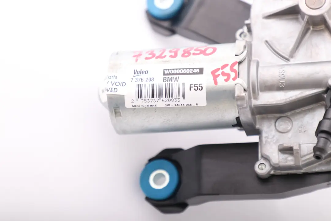 Motor Limpiaparabrisas Ventana Trasera 7376208 para Mini F55 F56 con número de pieza 7329850 Mini F55 F56 Motor Limpiaparabrisas Ventana Trasera 7376208 - SKU 7329850 - Número de pieza 7329850