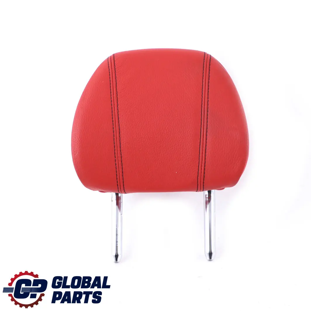 BMW F33 Convertible Rear Seat Headrest Head Rest Leather Red Left Right N/O/S - SKU 7331395 - Part number 7331395