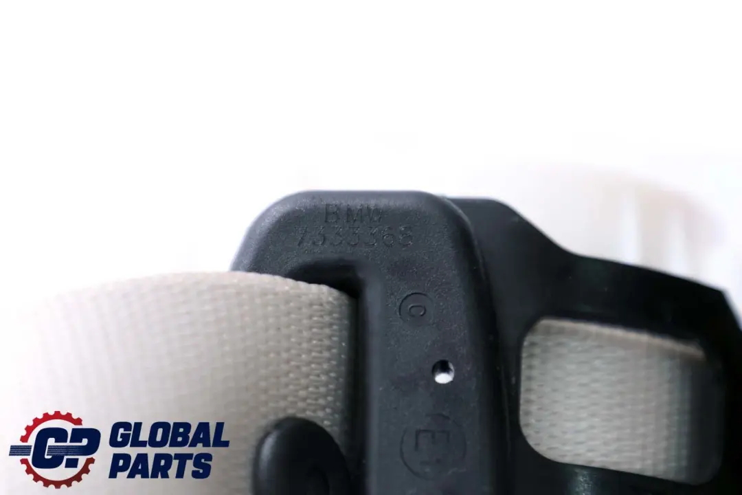BMW F01 F02 LCI Cinturon Superior Central Asiento Trasero Elfenbeiweiss - SKU 7333368 - Número de pieza 7333368