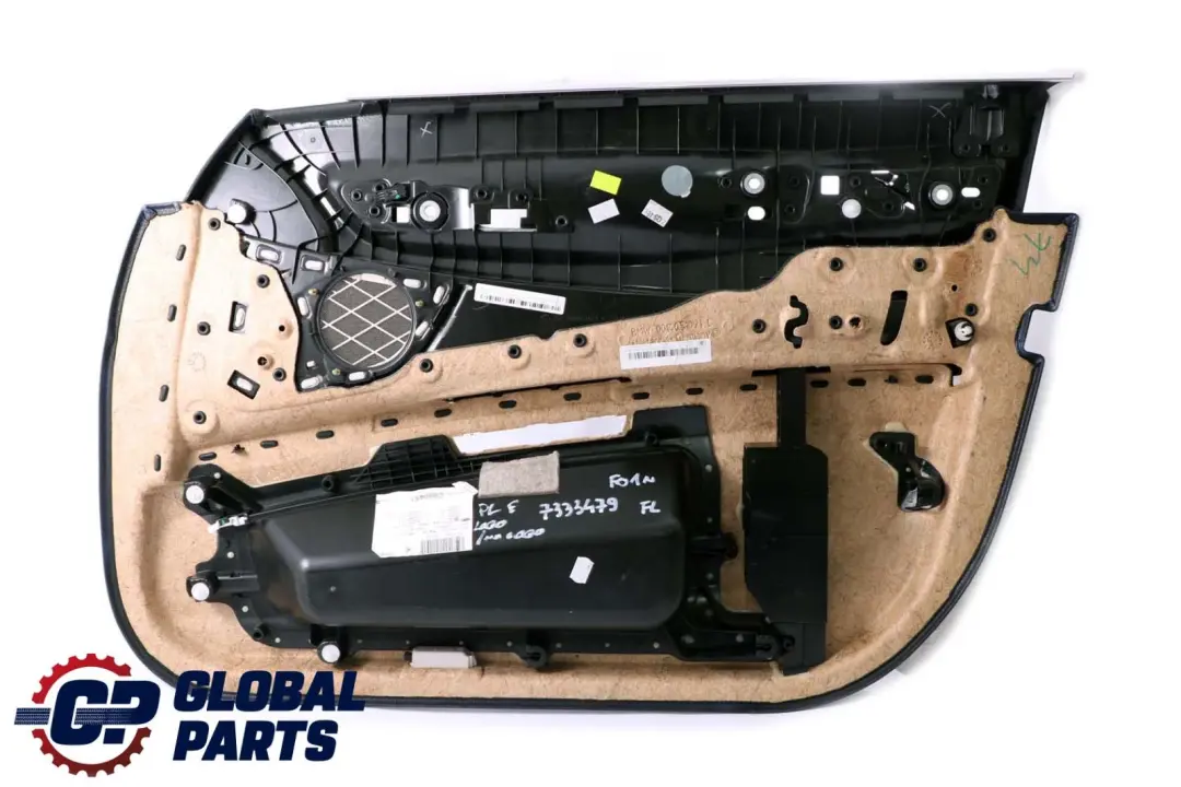 BMW F01 F02 Front Left N/S Trim Panel Door Card Leather White - SKU 7333479 - Part number 7333479