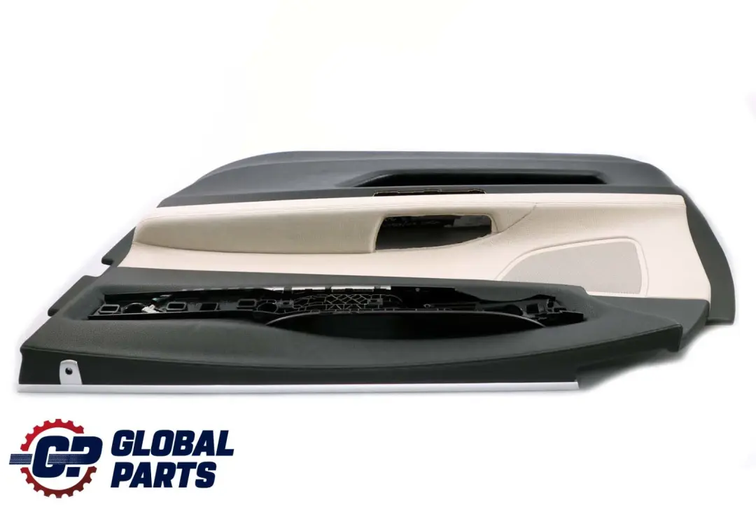 BMW 7 F01 F02 Front Right O/S Trim Panel Door Card Leather White - SKU 7333480 - Part number 7333480
