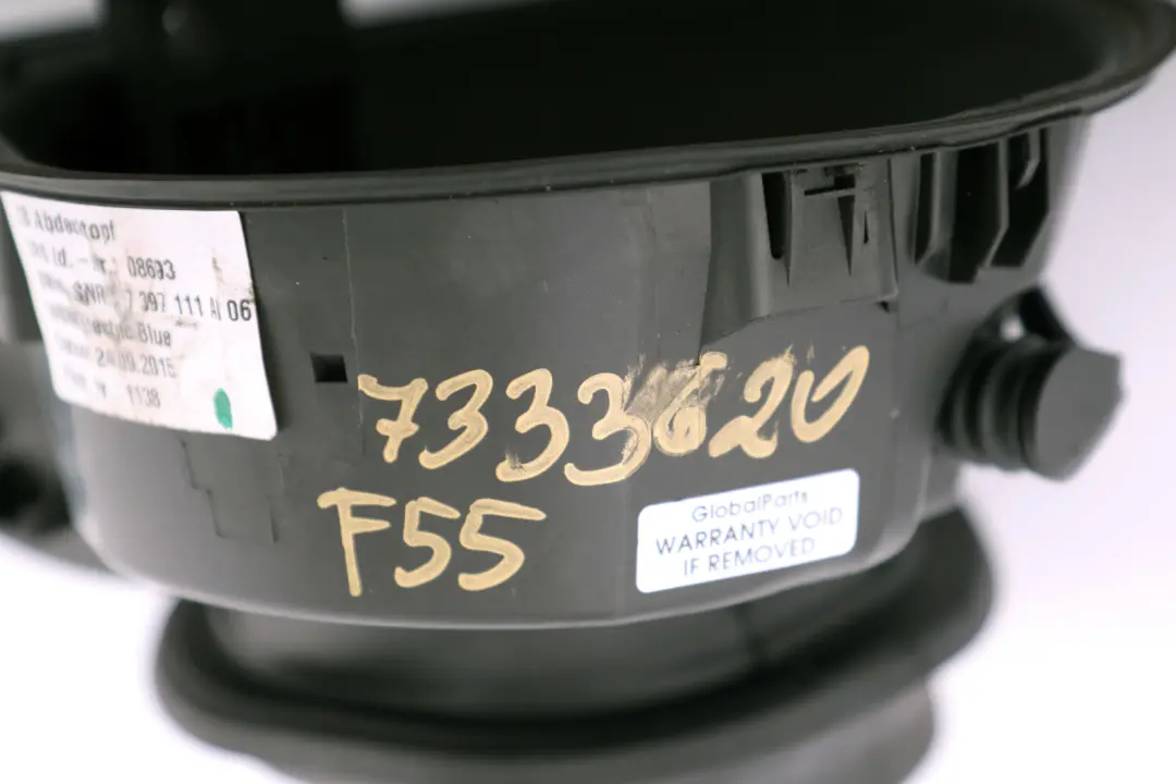 Filler Flap Pot Housing Cover Chrome to BMW Mini Cooper One F55 Fuel with Part number 7333620 BMW Mini Cooper One F55 Fuel Filler Flap Pot Housing Cover Chrome - SKU 7333620 - Part number 7333620