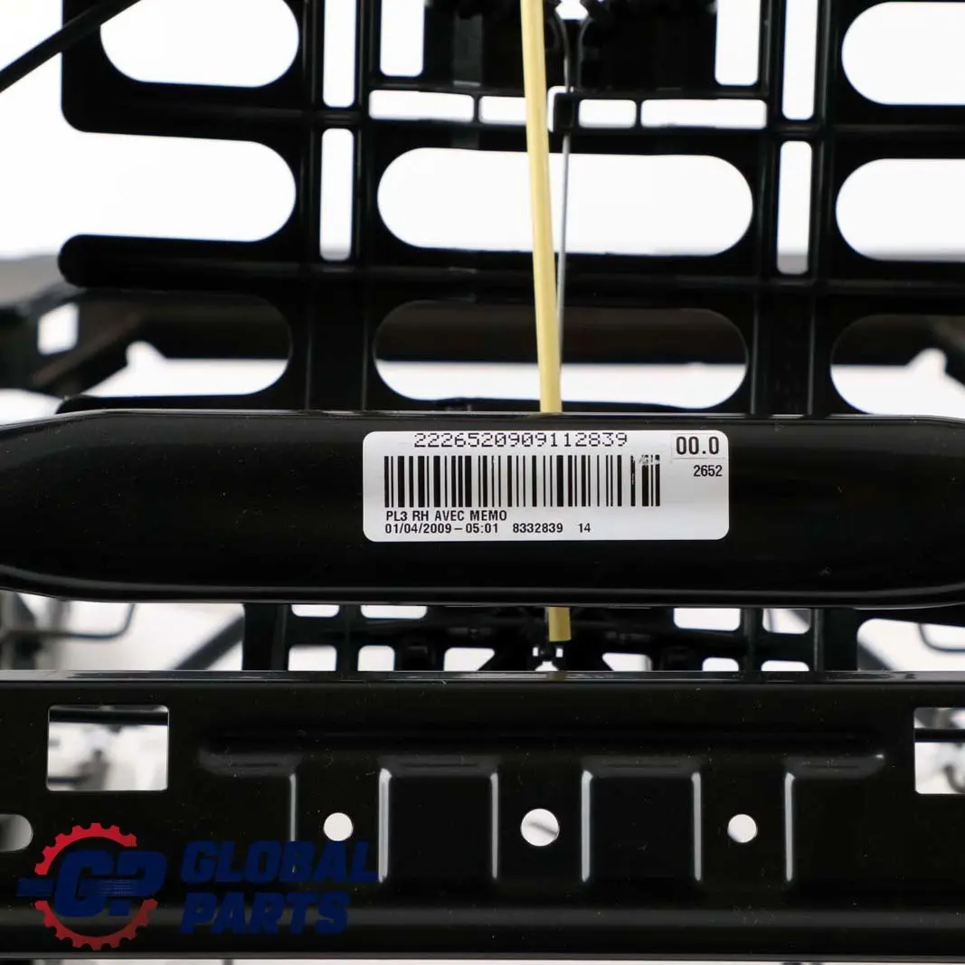 Asiento Delantero Derecho Marco Respaldo Mecanismo para Mini One R55 R56 R57 R61 con número de pieza 7285858 Mini One R55 R56 R57 R61 Asiento Delantero Derecho Marco Respaldo Mecanismo - SKU 7335410 - Número de pieza 7285858