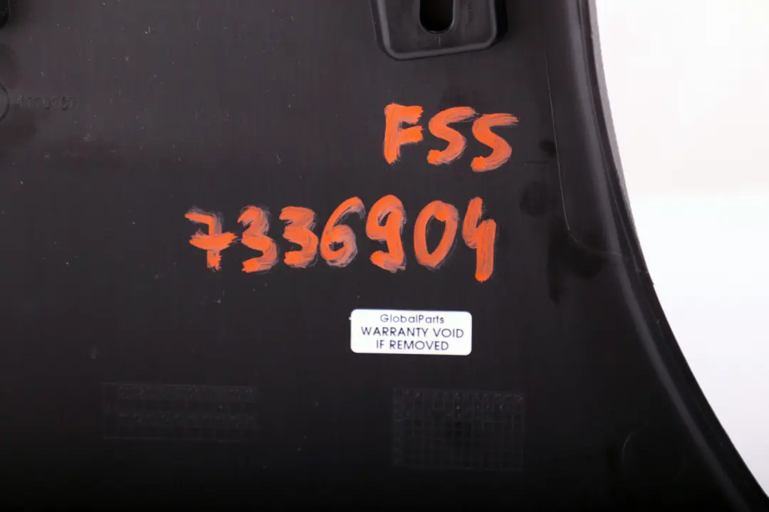 Pillar Covering Trim Panel B-Column Bottom Right O/S Black to Mini F55 with Part number 7336904 Mini F55 Pillar Covering Trim Panel B-Column Bottom Right O/S Black - SKU 7336904 - Part number 7336904
