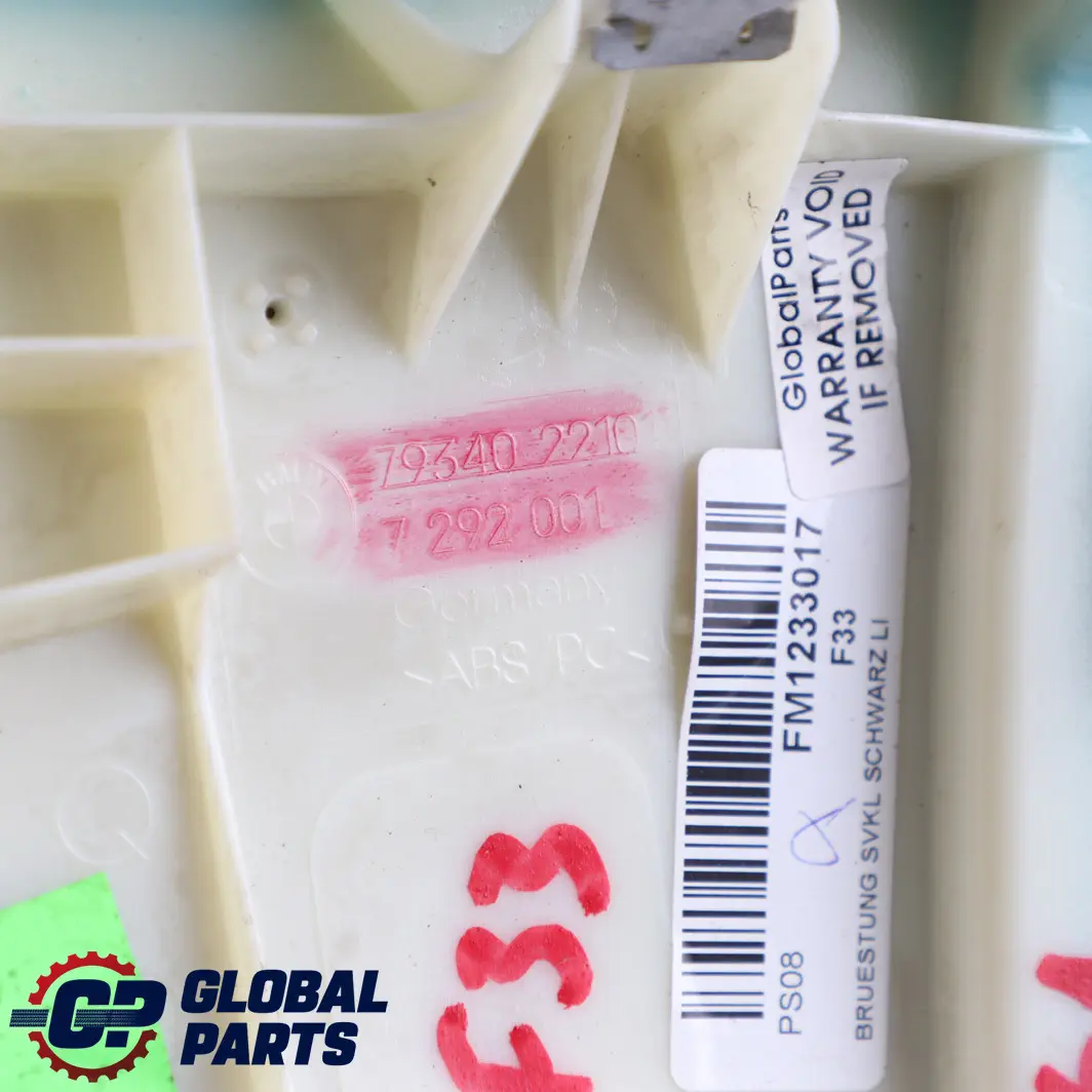 BMW F33 F83 M4 Panel Listwa Podłokietnik Okna Lewy Tył - SKU 7337861 - Numer Części 7337861