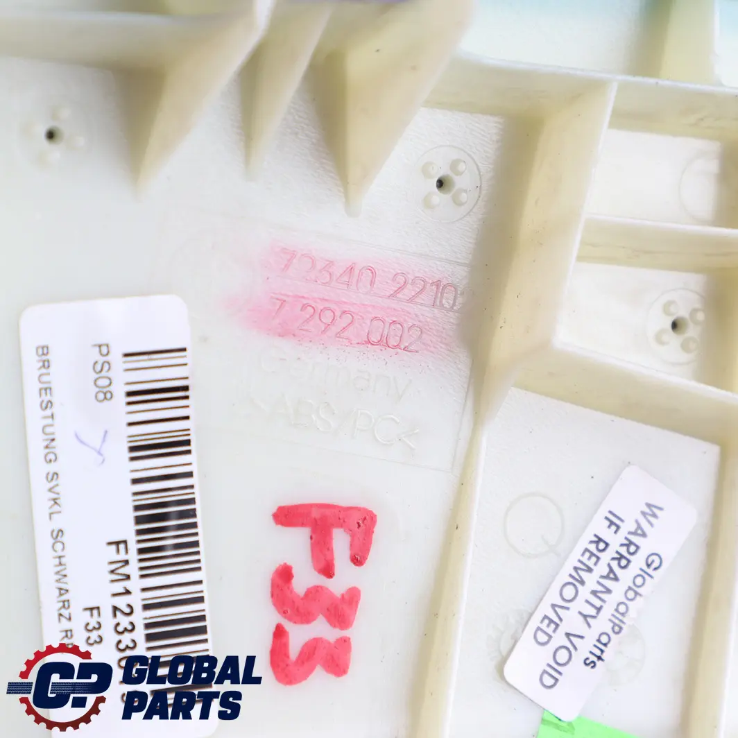 BMW 4 F33 F83 M4 Convertible Shoulder Rear Right O/S Trim Panel Cover Window - SKU 7337862 - Part number 7337862