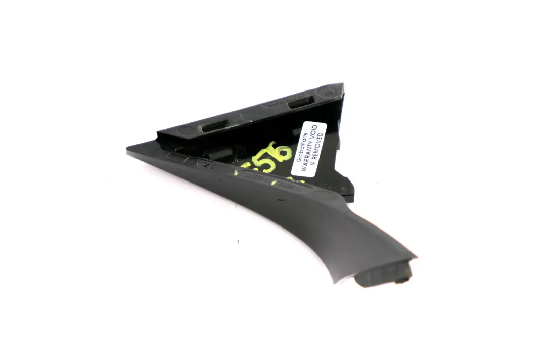 Cubierta Tapa Maletero Derecho Pieza Montaje Negro para Mini Cooper F56 con número de pieza 7338558 Mini Cooper F56 Cubierta Tapa Maletero Derecho Pieza Montaje Negro - SKU 7338558 - Número de pieza 7338558