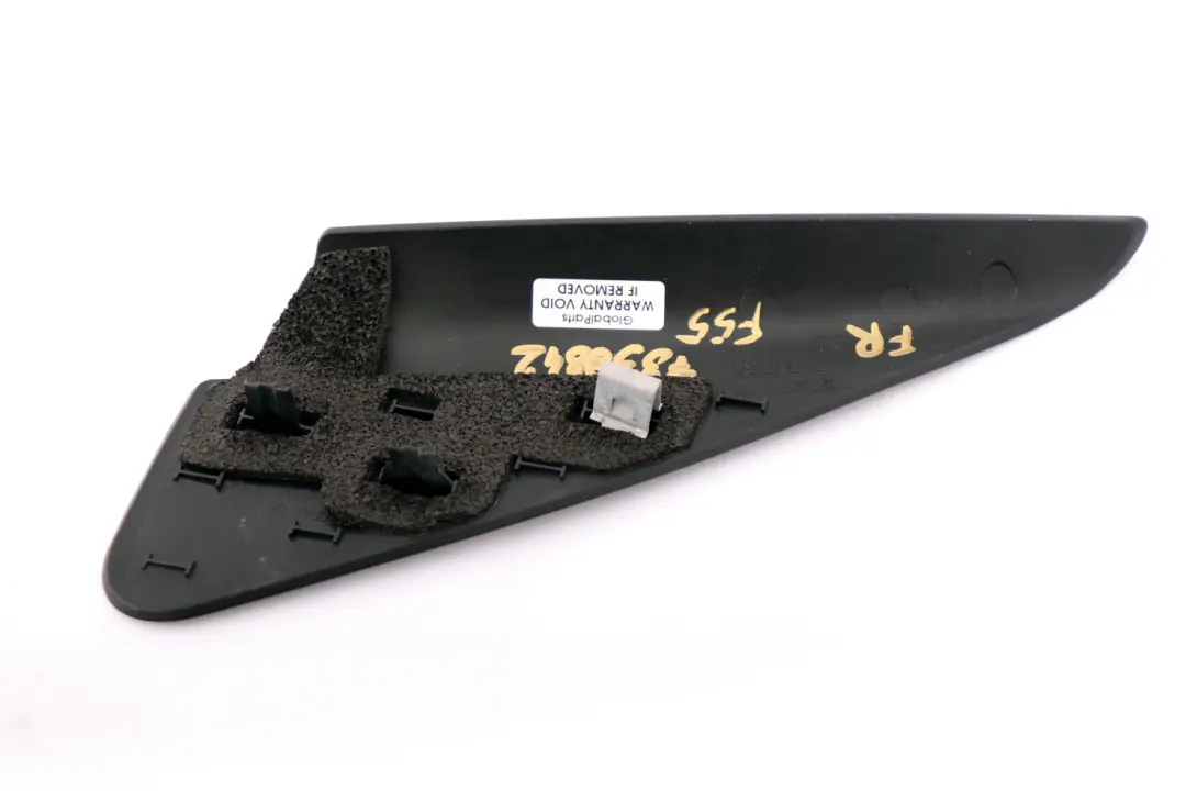 Cubierta Guia Triangulo Delantero Derecho para Mini F55 con número de pieza 7338842 Mini F55 Cubierta Guia Triangulo Delantero Derecho - SKU 7338842 - Número de pieza 7338842