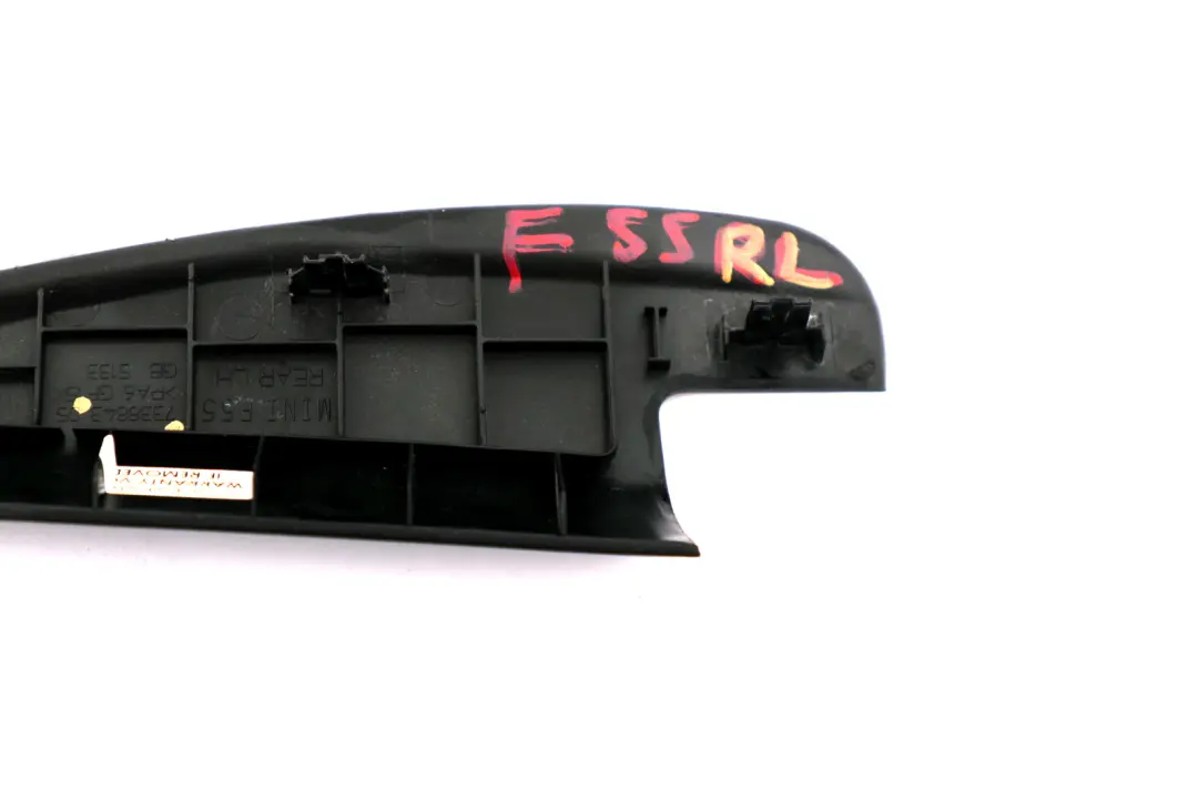 Mini F55 Rear Left Corner Trim Door Cover N/S Black - SKU 7338843 - Part number 7338843