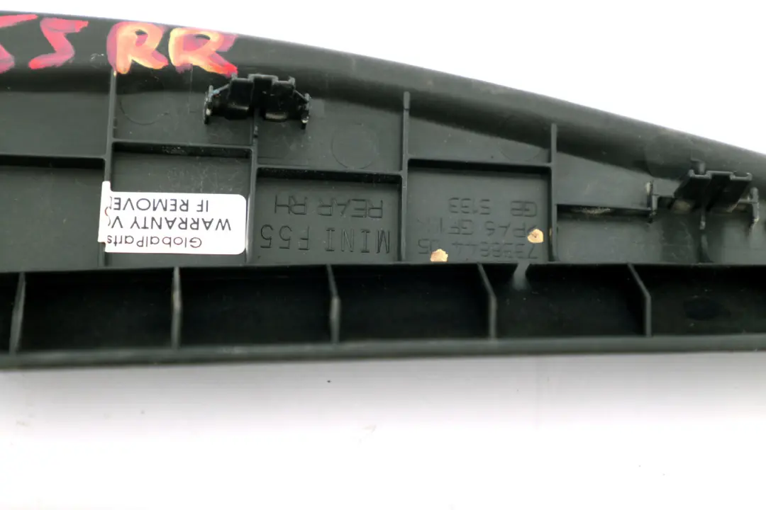 Right Corner Trim Door Cover O/S Black to Mini F55 Rear with Part number 7338844 Mini F55 Rear Right Corner Trim Door Cover O/S Black - SKU 7338844 - Part number 7338844