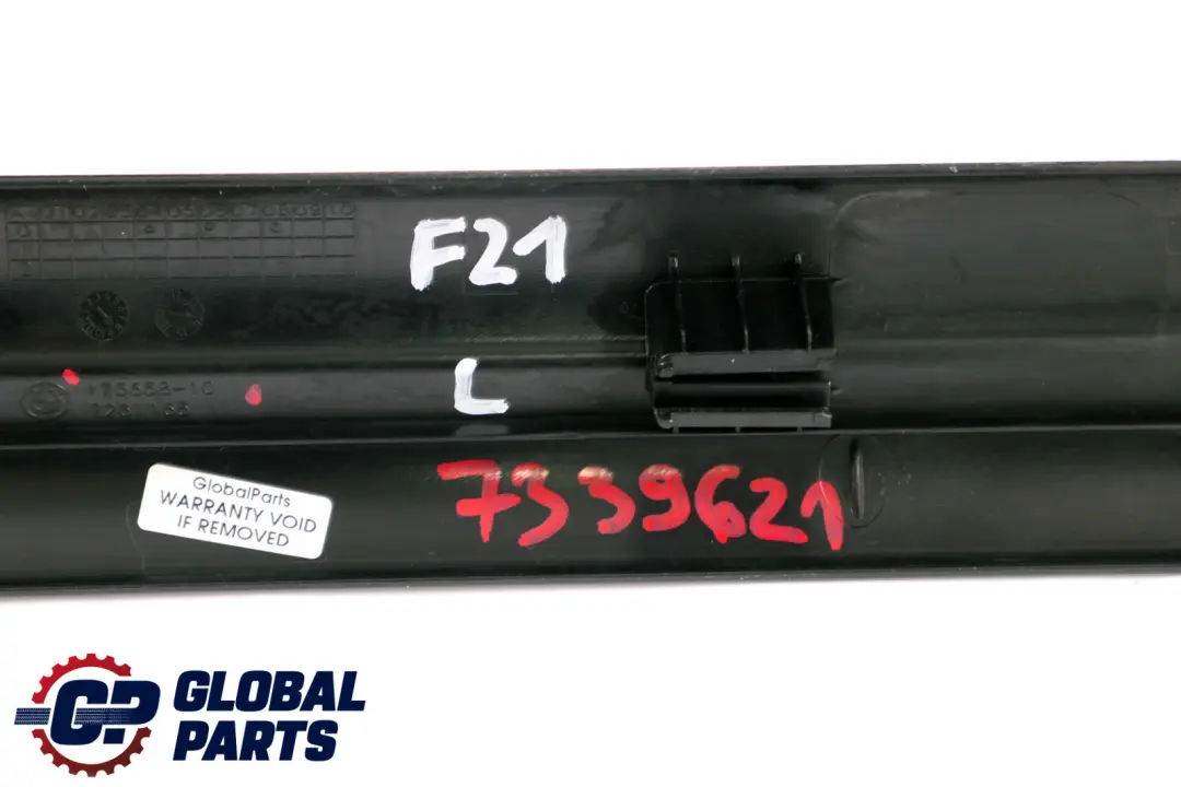 BMW F21 F22 F23 LCI Front Left Entrance Cover Trim Strip N/S Black - SKU 7339621 - Part number 7339621