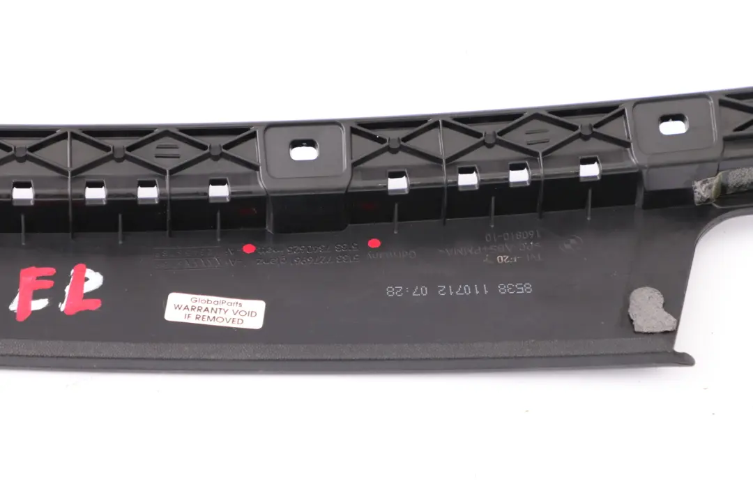 BMW F20 Osłona Listwa Słupka B Drzwi Lewy Przód - SKU 7340625 - Numer Części 7340625