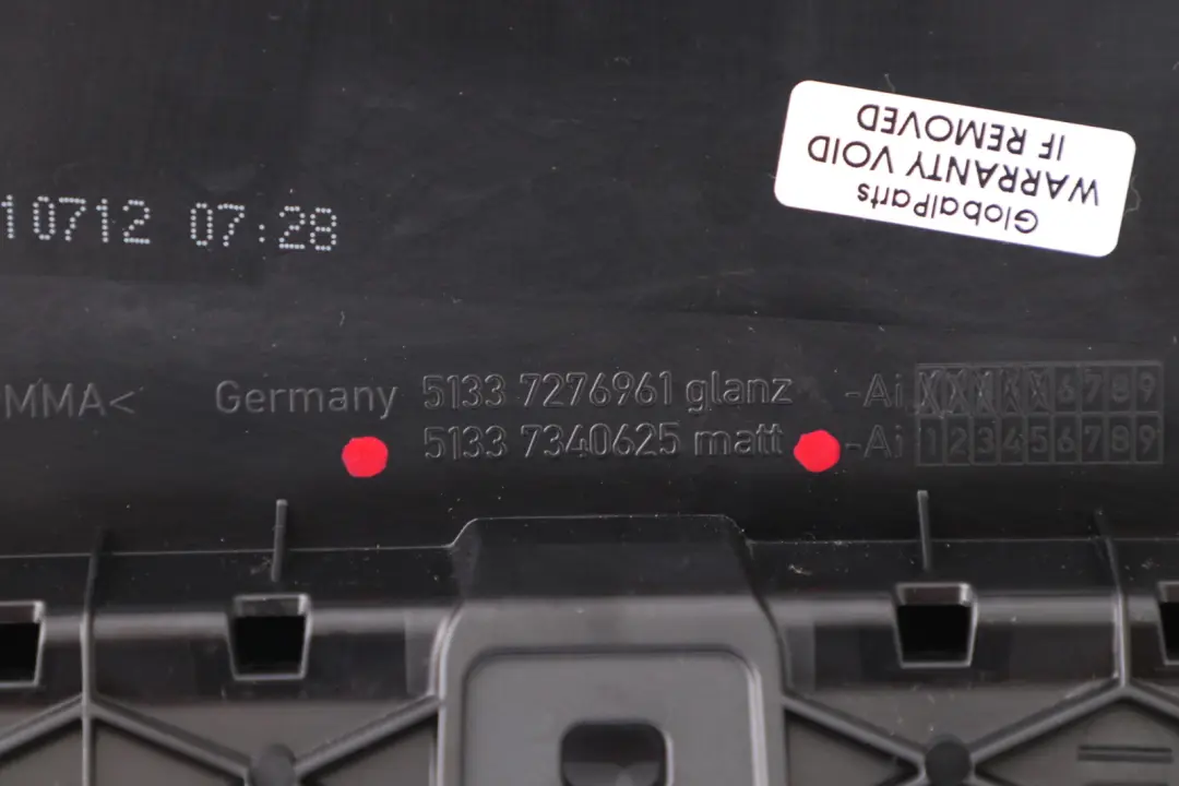Rivestimento Montante B Della Portiera Anteriore Lato Sinistro per BMW F20 con numero di parte 7340625 BMW F20 Rivestimento Montante B Della Portiera Anteriore Lato Sinistro - SKU 7340625 - Numero di parte 7340625