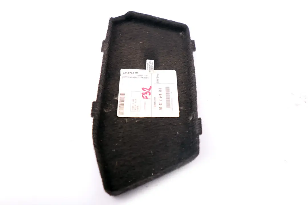 BMW F32 F82 Trunk Lid Compartment Panel Cover Rear Right - SKU 7344763 - Part number 7141859