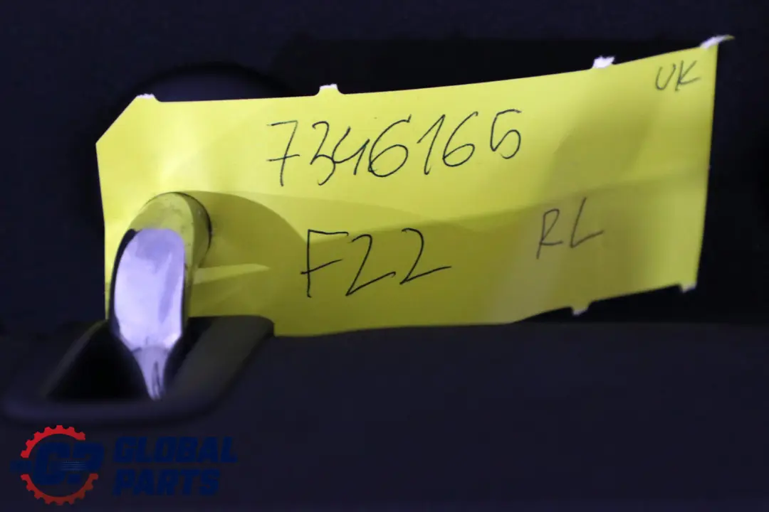 BMW 2 F22 Hinten Links Sitzlehne Abdeckung Stoff Anthrazit - SKU 7346165 - Teilenummer 7346165