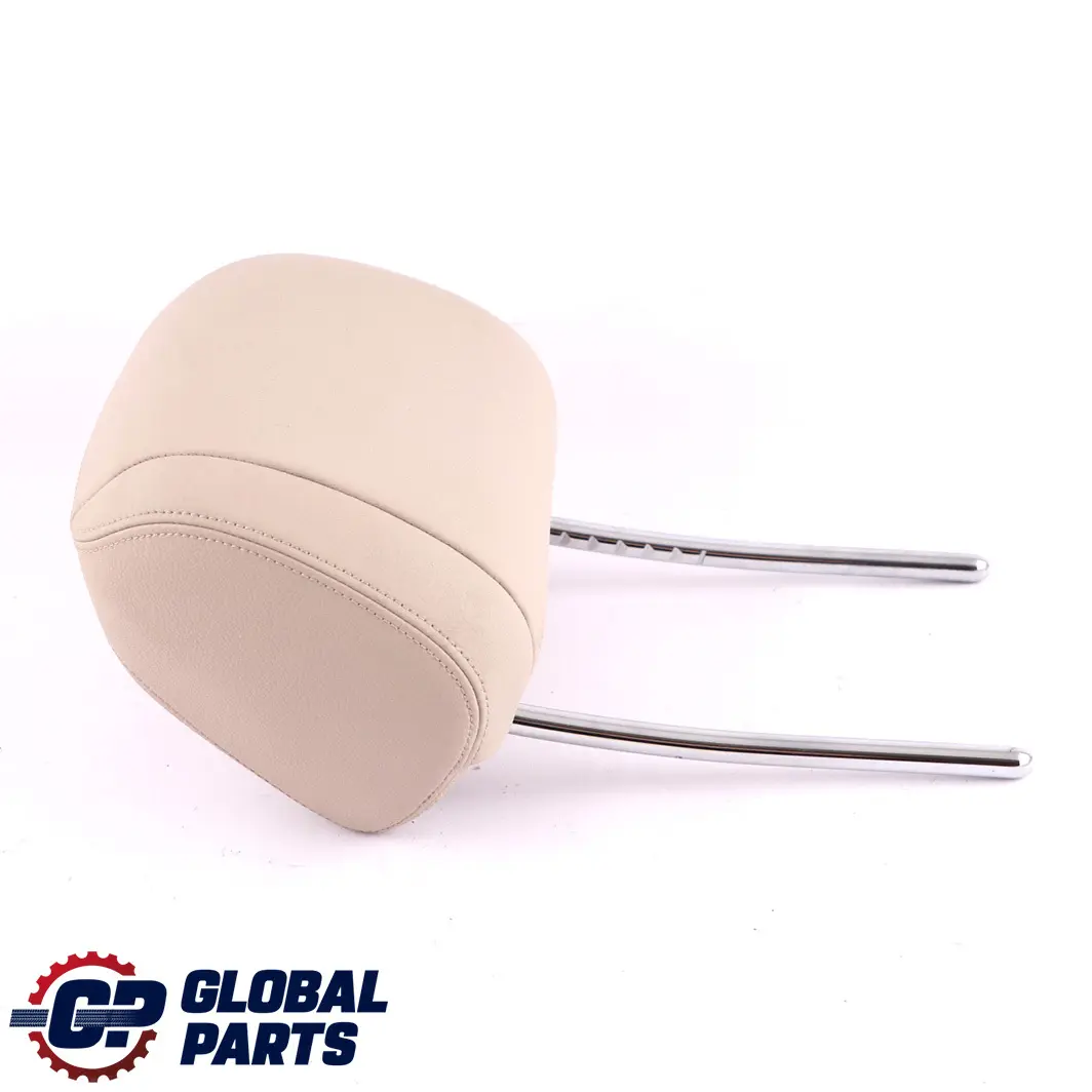 BMW F10 LCI Poggiatesta Sedile Anteriore Sinistro Destro Pelle Oyster - SKU 7348455 - Numero di parte 7348455
