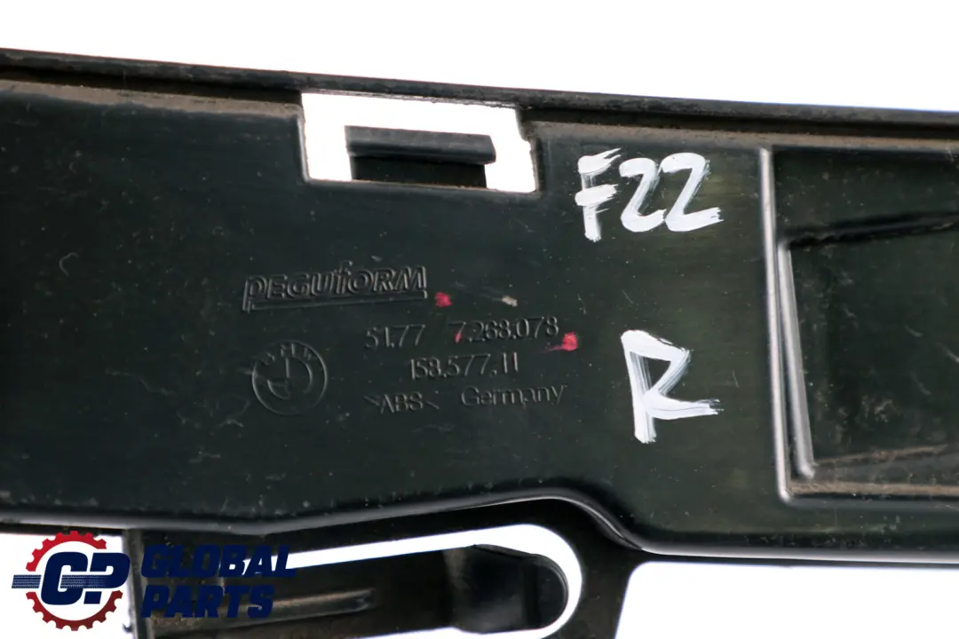 BMW 1 2 Series F21 F22 LCI Holding Strip Mount Bracket RH4 Right O/S 7268078 - SKU 7349086-2 - Part number 7349086