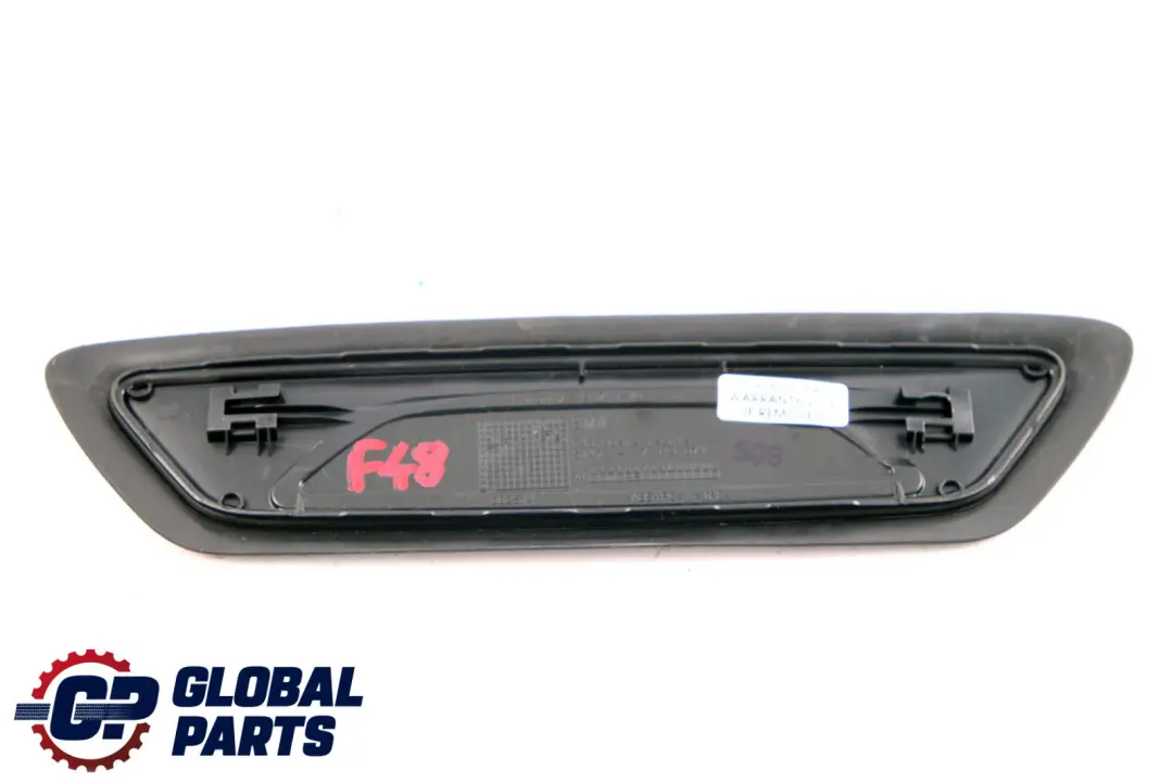 Tapa Tira Entrada Trasera Derecha Negro para BMW X1 X2 F39 F48 con número de pieza 7349674 BMW X1 X2 F39 F48 Tapa Tira Entrada Trasera Derecha Negro - SKU 7349674 - Número de pieza 7349674