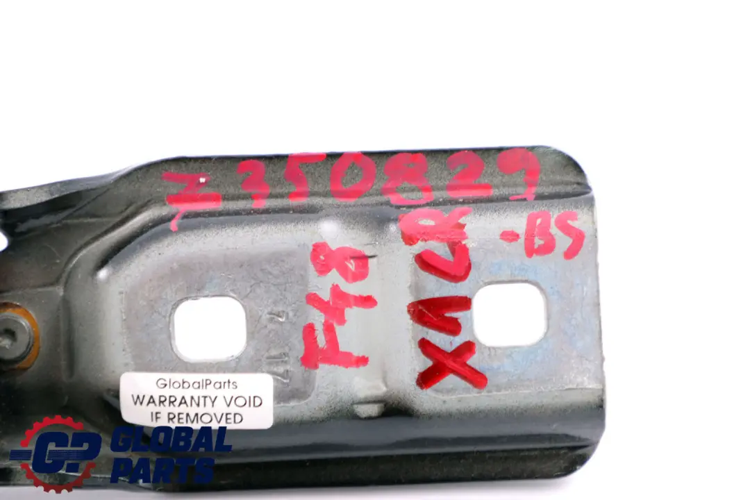 BMW X1 F48 Charnière arrière gauche du couvercle de coffre Noir Sapphire 475 - SKU 7350827-BS - Numéro de pièce 7350831