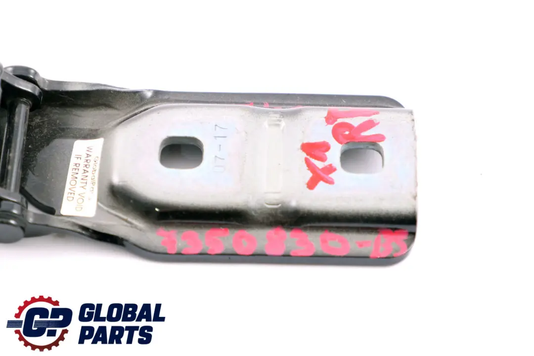Right Trunk Lid Hinge O/S Black Sapphire 475 to BMW X1 Series F48 Rear with Part number 7350832 BMW X1 Series F48 Rear Right Trunk Lid Hinge O/S Black Sapphire 475 - SKU 7350830-BS - Part number 7350832