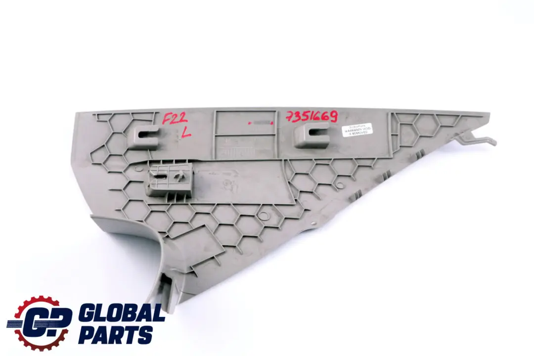 Trim Panel C Column Cover Left Everestgrau Grey N/S 7291175 to BMW 2 Series F22 with Part number 7351669 BMW 2 Series F22 Trim Panel C Column Cover Left Everestgrau Grey N/S 7291175 - SKU 7351669 - Part number 7351669