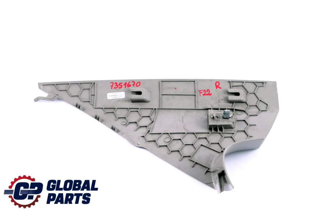 BMW 2 er F22 LCI Verkleidung C-Säule Vorne Rechts Everestgrau Grau 7291176 - SKU 7351670 - Teilenummer 7351670