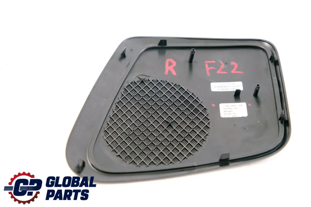 BMW 2 F22 F87 Cubierta altavoz trasero derecho - SKU 7351690 - Número de pieza 7351690