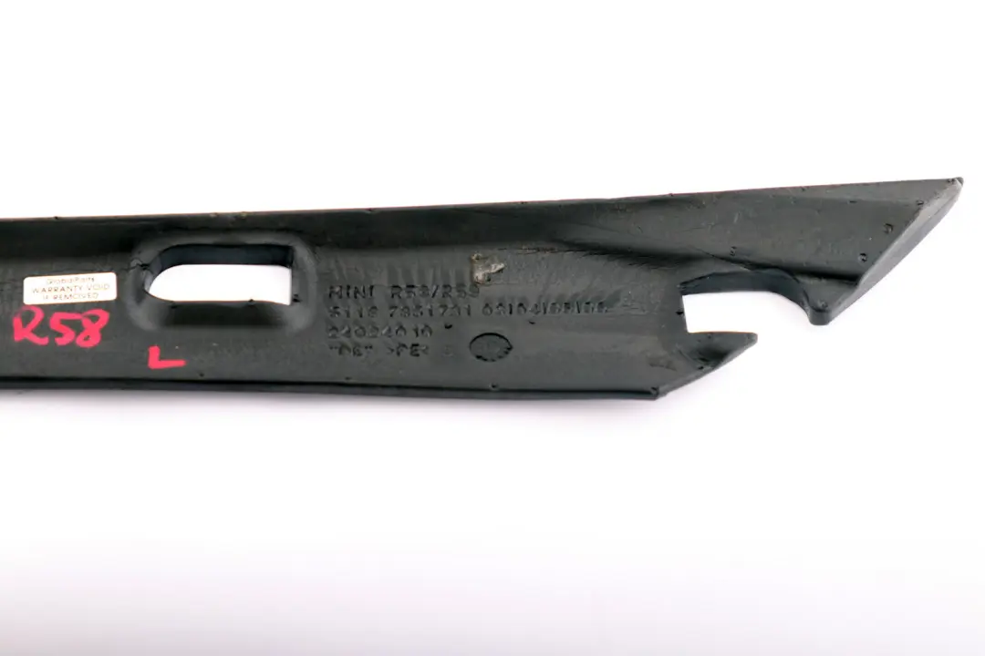 Aislamiento de espuma moldeada pilar A izquierdo para Mini Cooper R58 R59 con número de pieza 7351731 Mini Cooper R58 R59 Aislamiento de espuma moldeada pilar A izquierdo - SKU 7351731 - Número de pieza 7351731