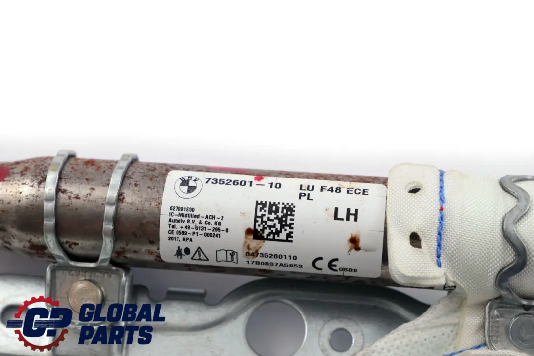 Module d'air de tête Rideau de toit gauche pour BMW X1 Series F48 à propos du numéro de pièce 7352601 BMW X1 Series F48 Module d'air de tête Rideau de toit gauche - SKU 7352601 - Numéro de pièce 7352601