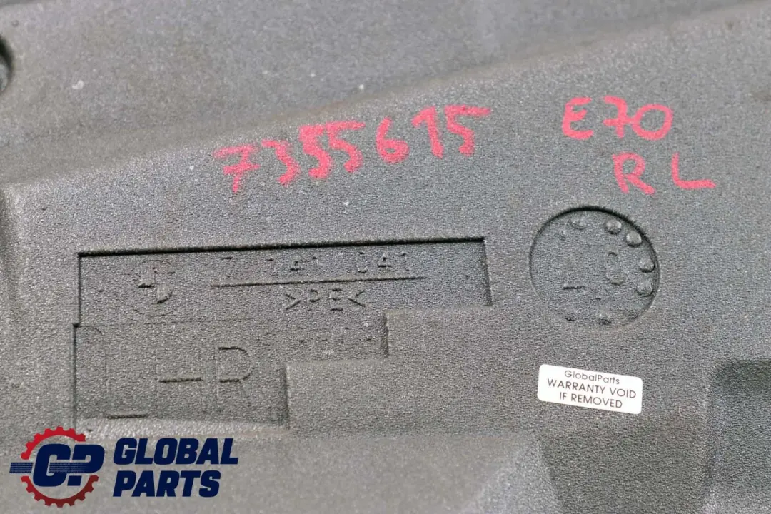 BMW X5 er E70 Schallisolierung Tür Hinten Links 7141041 - SKU 7355615 - Teilenummer 7355615